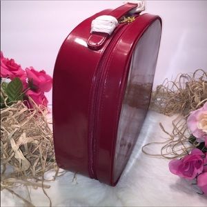 Estée Lauder Train Case Red Patent Leather NWOT